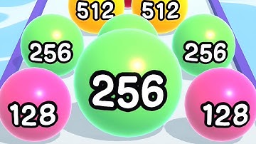 Ball Run 2048 - All Levels Gameplay Android, iOS ( Levels 140 )