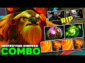 Earthshaker Combo Destroying Enemies Safelane Octarine + Refresher = Rank Win - Dota 2