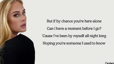 When We Were Young Lyric Video version - Lyric Video performance video thumbnail