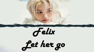 [FELIX] (STRAYKIDS) - Let her go | cover (Original by Passenger ) with lyrics