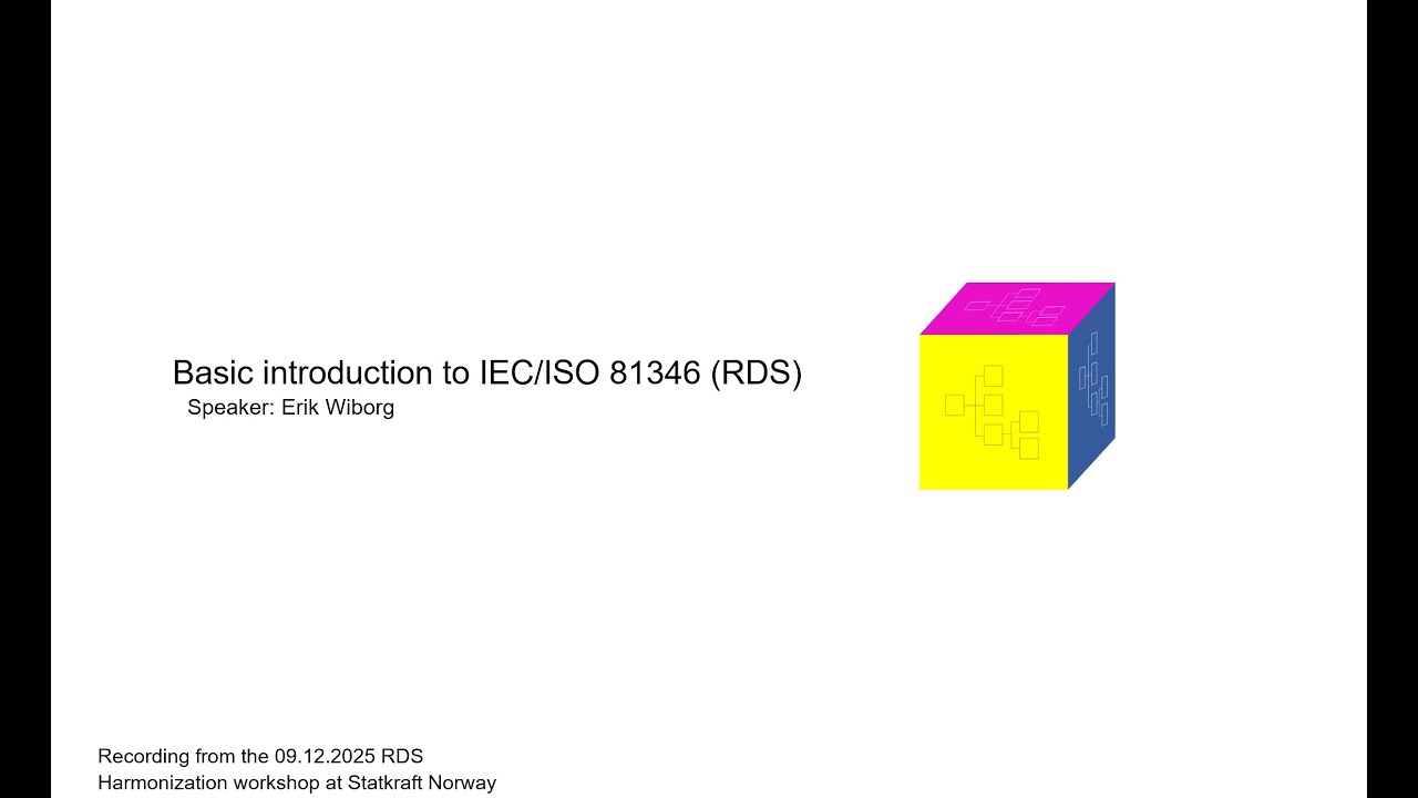 IEC/ISO 81346 (RDS) - Introduction and application