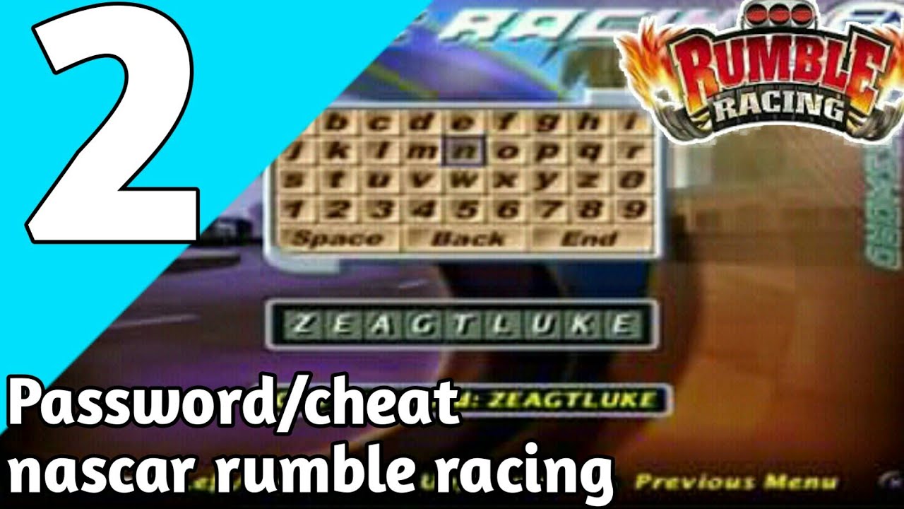 nascar rumble ps2 cheats