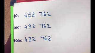 Round 6-digit numbers to nearest 10, 100, 1 000
