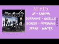 AESPA SOLO SONGS SYNK PARALLEL LINE PLAYLIST AESPA SOLO SONGS SYNK PARALLEL LINE PLAYLIST