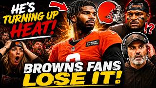 Browns Fans LOSE IT AFTER Shedeur Sanders Turns Up Heat In Browns QB Battle