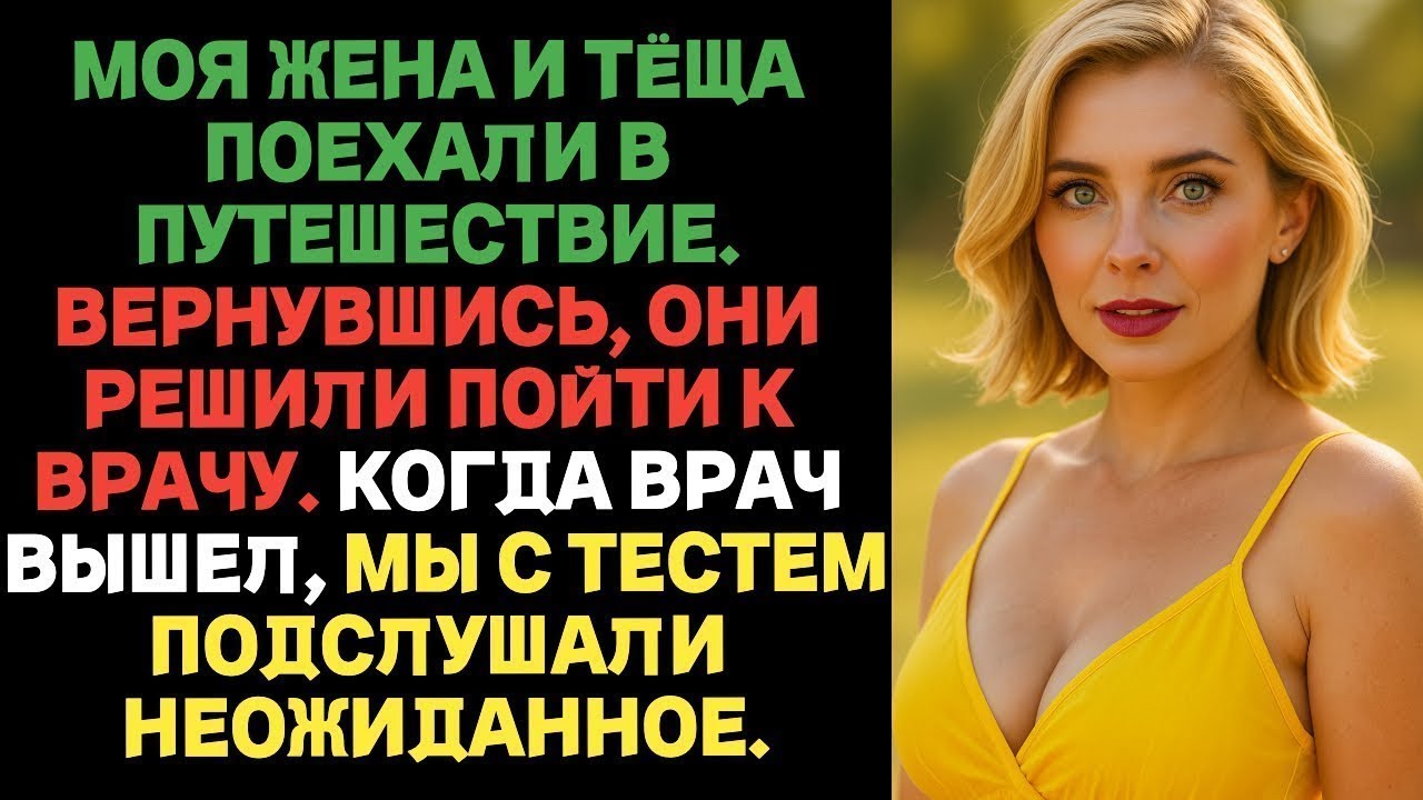 МОЯ ЖЕНА И ТЁЩА ПОЕХАЛИ В ПУТЕШЕСТВИЕ. ВЕРНУВШИСЬ, ОНИ РЕШИЛИ ПОЙТИ К ВРАЧУ. ПОДСЛУШАЛИ НЕОЖИДАННОЕ