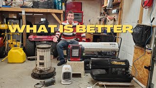 How I heat my garage, I have tried many ways over the years, Pros and Cons of each.