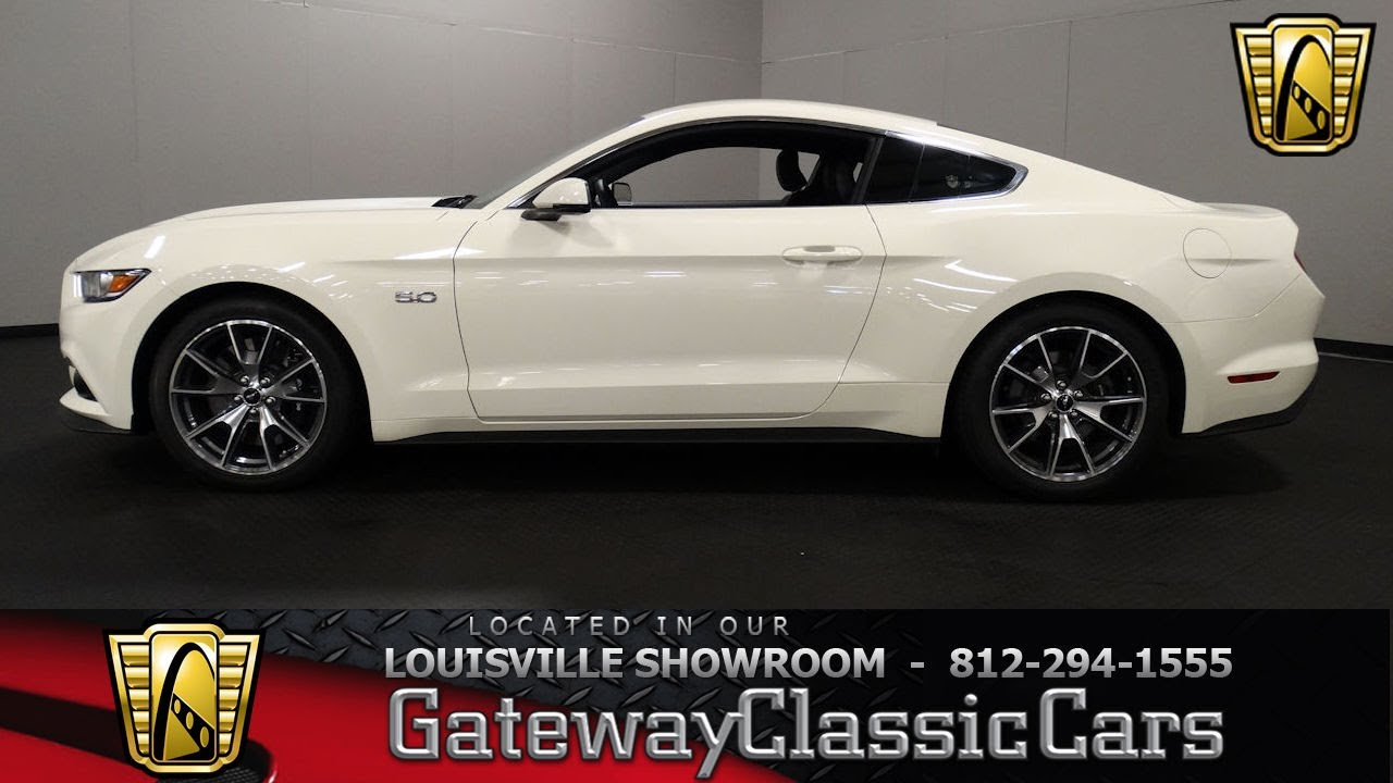 2015 Ford Mustang Gt 50th Anniversary Edition Louisville Showroom Stock 1555