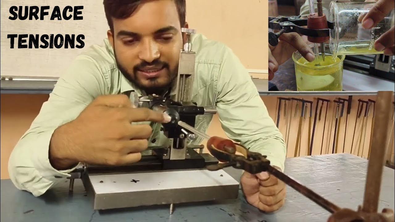 to determine the surface tension of a liquid by capillary rise method