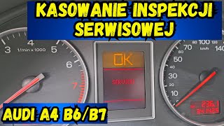 Jak skasować service Audi A4 B6/B7 Seat Exeo/service inspection delete