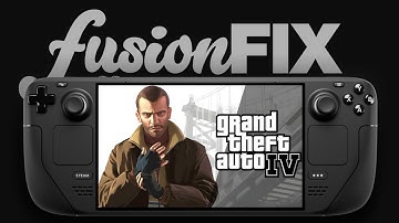 Grand Theft Auto IV with Fusion Fix mod on Steam Deck OLED