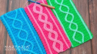 How To Crochet Cables Using Easy Surface Crochet Method