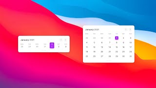 Calendar widget -  Micro interaction screenshot 5