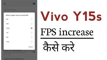 Vivo Y15s How To increase High FPS