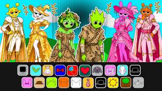 DIY Fashion Sprunki Paper Dolls 💛 Rich vs Poor Fashion Battle - Poor VS Golden VS Fluffy Edition