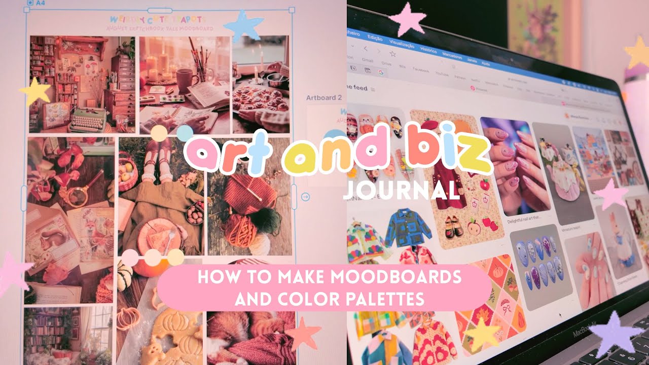 From Inspiration & Pinterest to Moodboards and Color Palettes! September Art and Biz Journal