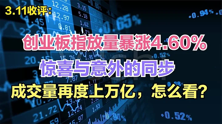 创业板指放量暴涨4.60%惊喜与意外的同步成交再度上万亿咋看 - 天天要闻