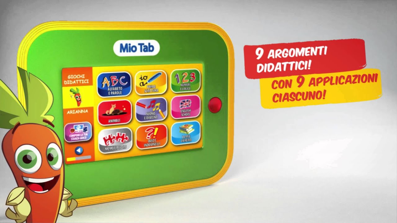 Liscianigiochi Mio Tab Carotina Tablet per Bambini Liscianigiochi Mio Tab Carotina Tablet per Bambini