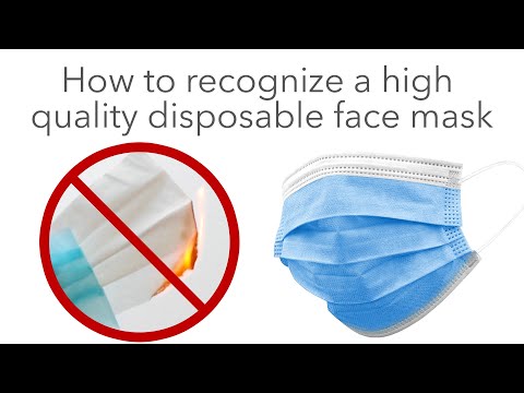 Video: Disposable mask, Check