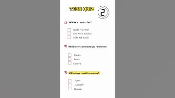 ‎“Tech Quiz Challenge 2025 🔥 | Can You Answer These Smart Tech Questions?”#setting #tech #quiz
