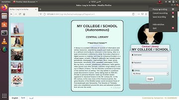 KOHA Updated Customization-Login & Librarian Interface