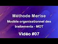 Merise 07  modle organisationnel des traitements  mot