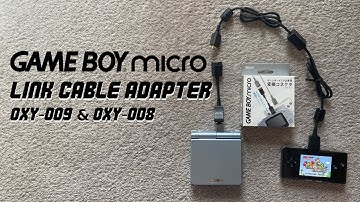 Gameboy Micro LINK CABLE ADAPTER, OXY-009 with OXY-008 #GBA #LinkCable #gameboymicro