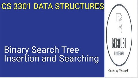 5.1.9 Binary Search Tree Insertion and Searching in Tamil