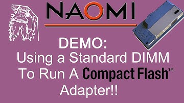 Walsdawg Arcade: Demo of a Normal Naomi DIMM Running a CF kit