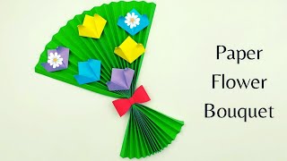 How To Make Easy Paper Flower Bouquet /Paper Craft
