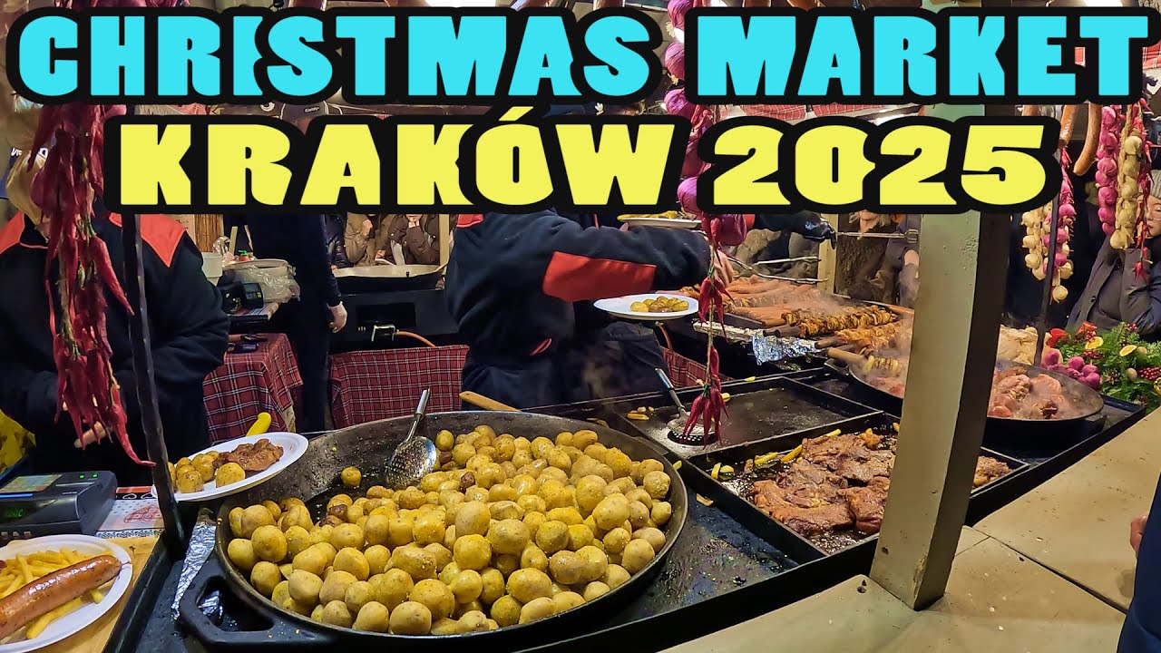 РОЖДЕСТВЕНСКАЯ ЯРМАРКА В КРАКОВЕ 2025 - Рождественская ярмарка в Кракове 2025 - Польша [4k]