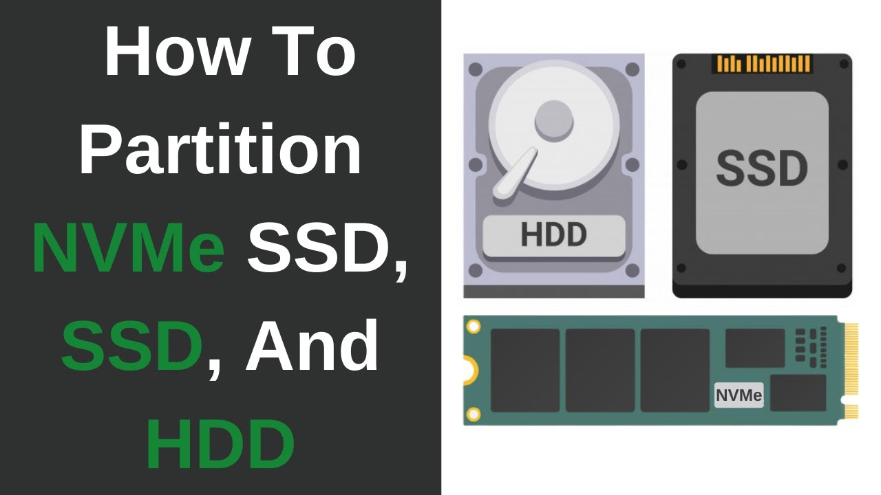 How To Partition Your SSD, m.2 NVMe SSD, And HDD In Windows 10 - YouTube