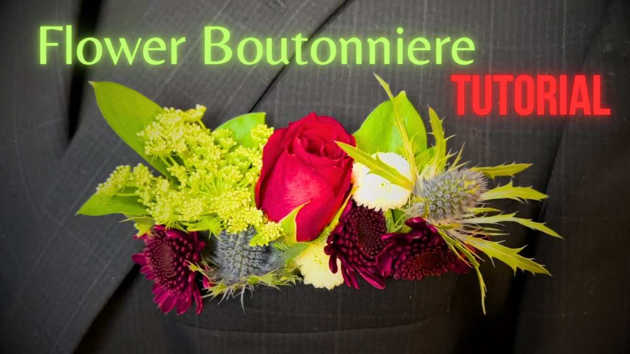 How to Make a Flower Boutonniere and Pocket Boutonniere!