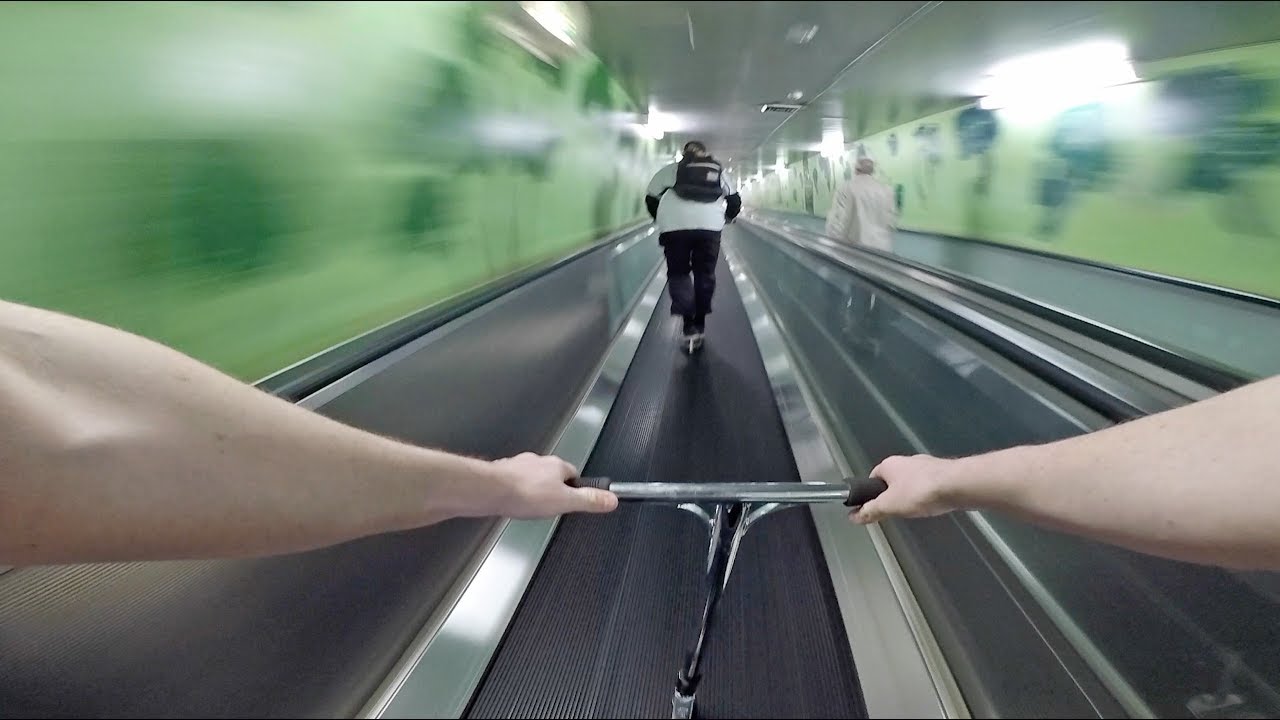 TOP SPEED ILLEGAL HILLBOMB ON SCOOTER!