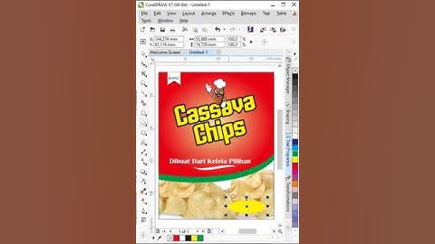 Packaging Design with coreldraw #Shorts