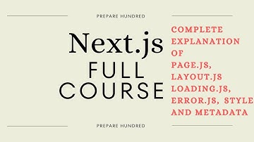 Next.js 13 - 3 - page.js, layout.js, error.js, loading.js, style and metadata | Explained|Must watch