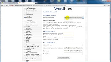 Basic Wordpress Tutorial - #5. Installing WordPress Automatically Using cPanel Fantastico