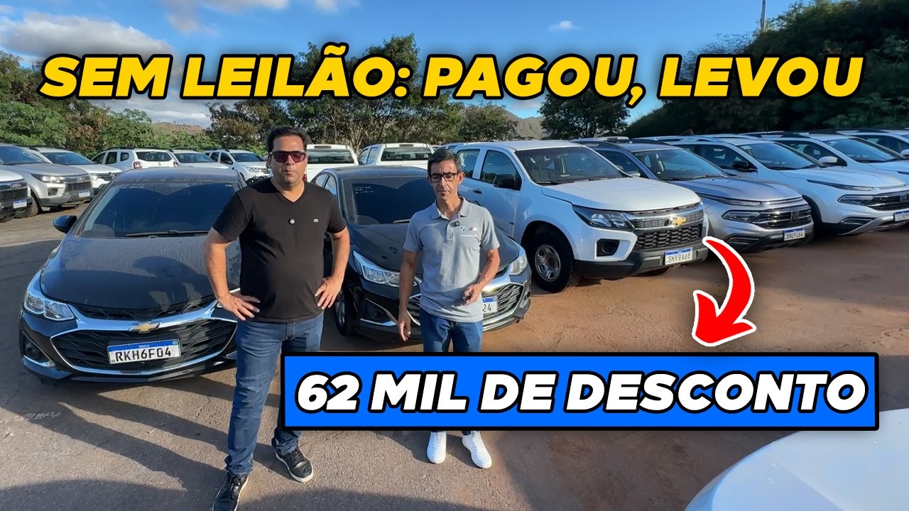 MELHOR LUGAR PRA COMPRAR CARRO BARATO: CRUZE, MOBI, ÔNIX, GOL