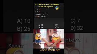 Famous Google Interview Question - Can You Crack this python Code | code with om| #subscribe |#viralshort Net Worth