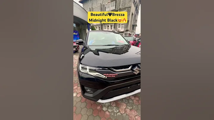 Beautiful🖤 Brezza Midnight Black🔥🌸@PBautotech #brezza2023 #viral  #cars #black #shorts