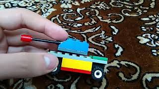 Лего самоделка танк (четырех колесный не гущечный)