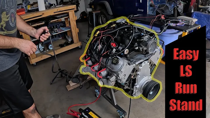 LS Engine Run Stand Build and First Start!