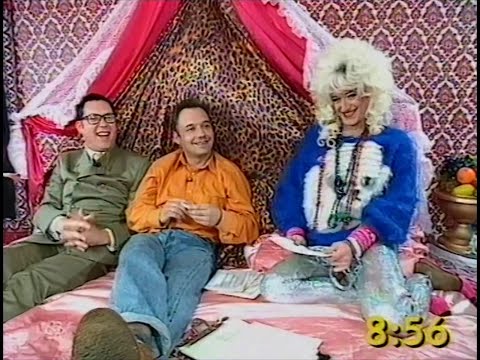 Vic Reeves & Bob Mortimer on the bed with Lily Savage (The Big Breakfast, 1995)
