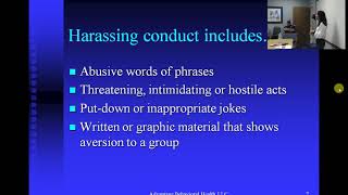 Sexual Harassment Training 2018