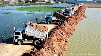 Getting NEW MIX Processing Operator Skill Miniature Dozer & Dump Truck 5TON Spreading Road Widening