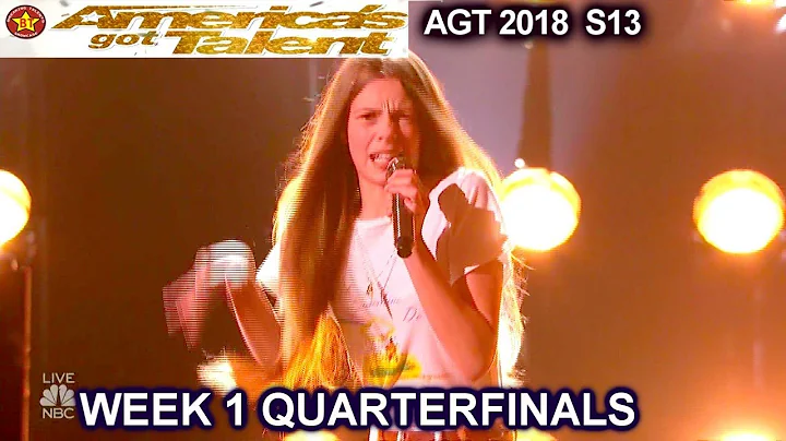 Courtney Hadwin "Papa's Got A Brand New Bag" AWESOME!!Quarter...  1 America's Got Talent 2018 AGT