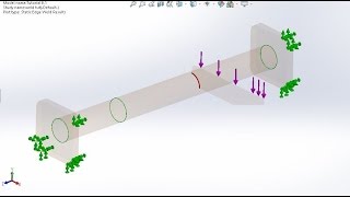 Weld check simulation on solidwork(weld pass or fail)