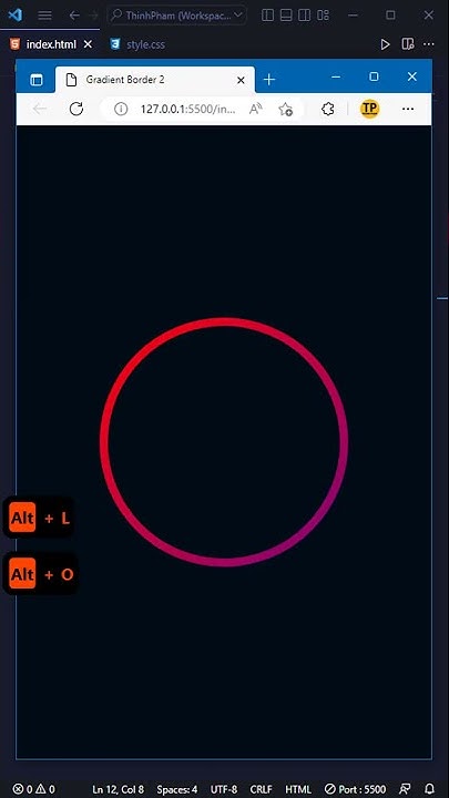 Gradient Border | Circle | HTML CSS | THINHPHAM #shorts - YouTube
