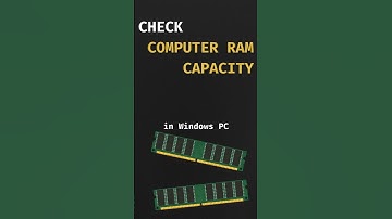 How to check RAM capacity #spec #RAM #capacity #hardware #DDR #techstars #Size