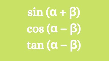 Sum and Difference Identities: sin, cosine, and tangent